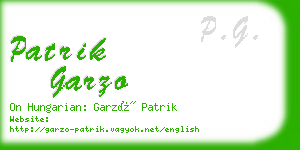 patrik garzo business card